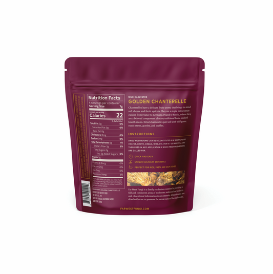 Dried Wild Golden Chanterelle