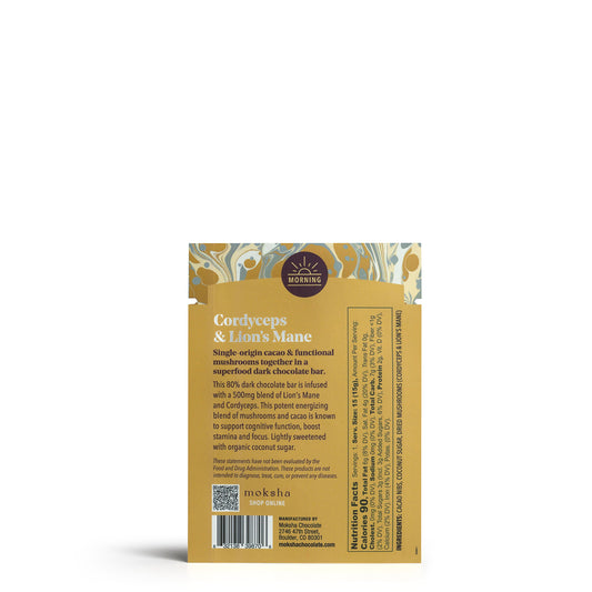 Morning Cordyceps & Lion's Mane Chocolate