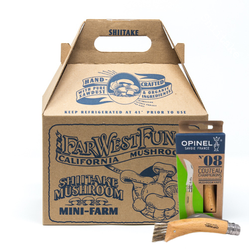 Mushroom Mini-Farm Grow Kit & Forager Knife Bundle