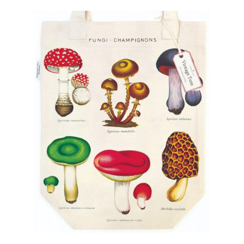 Vintage Mushroom Tote Bag