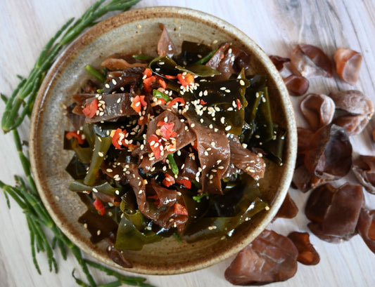 Wood Ear Seaweed Salad with Sea Beans