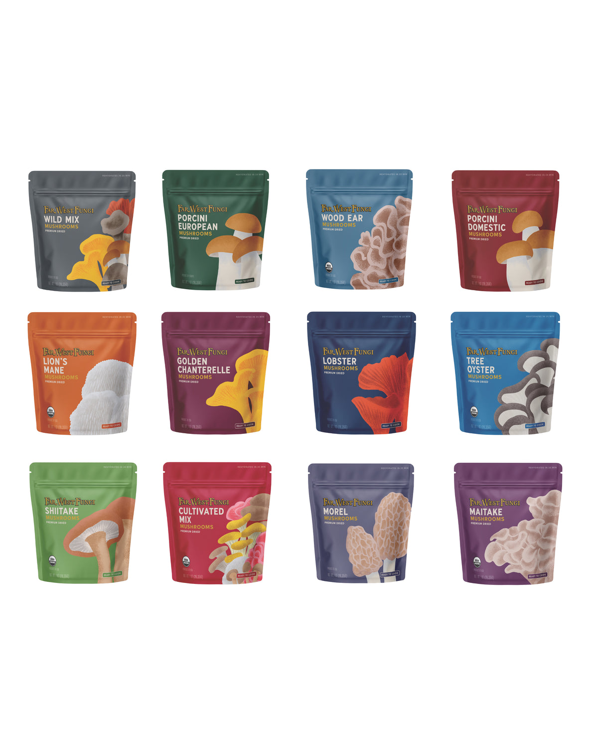 Dried Mushroom Bundle - 12pk