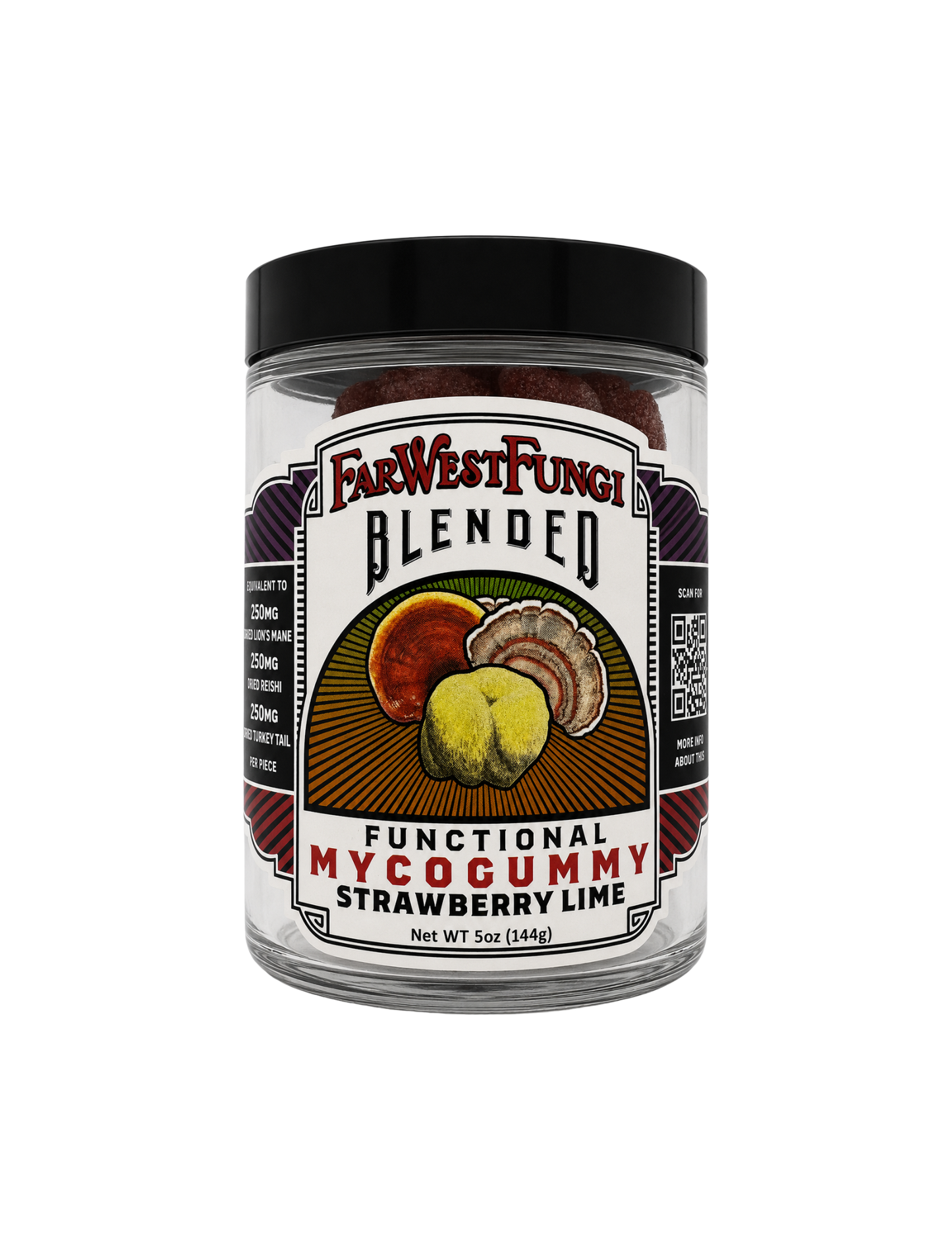 Blended Strawberry Lime Myco Gummy 24 Pack