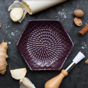 
                  
                    The Grate Plate Handmade Ceramic Grater (Includes Garlic Peeler & Brush)
                  
                