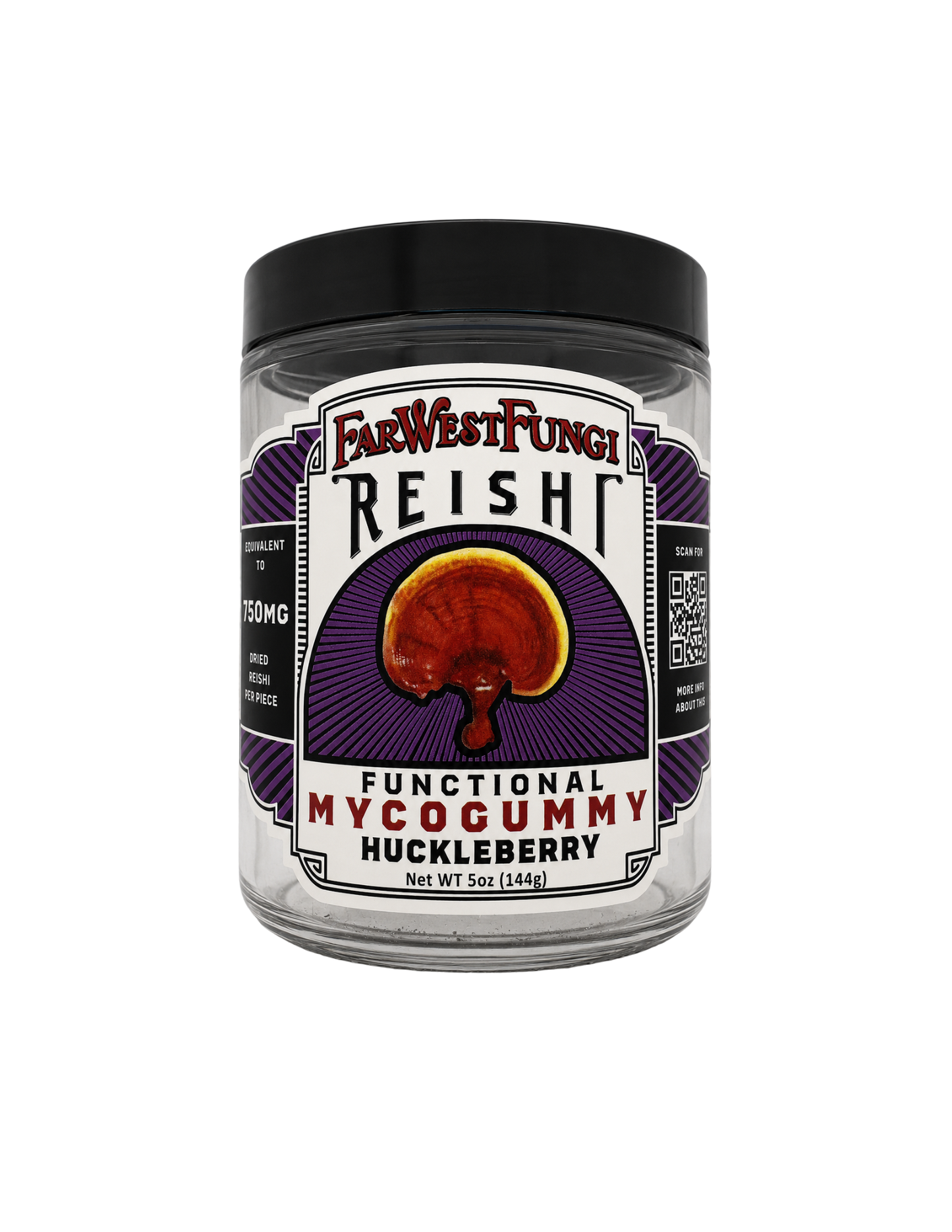 Reishi Huckleberry Myco Gummy 24 Pack