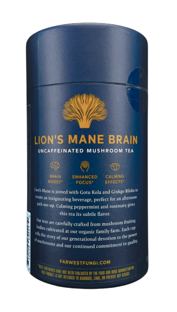 Lion's Mane Tea Canister