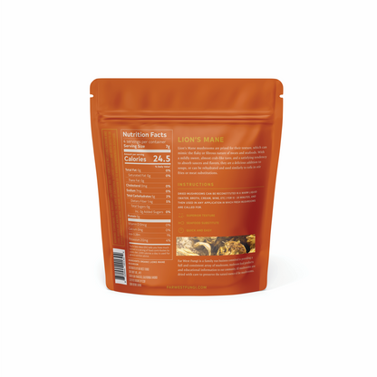 Dried CCOF Organic Lion's Mane