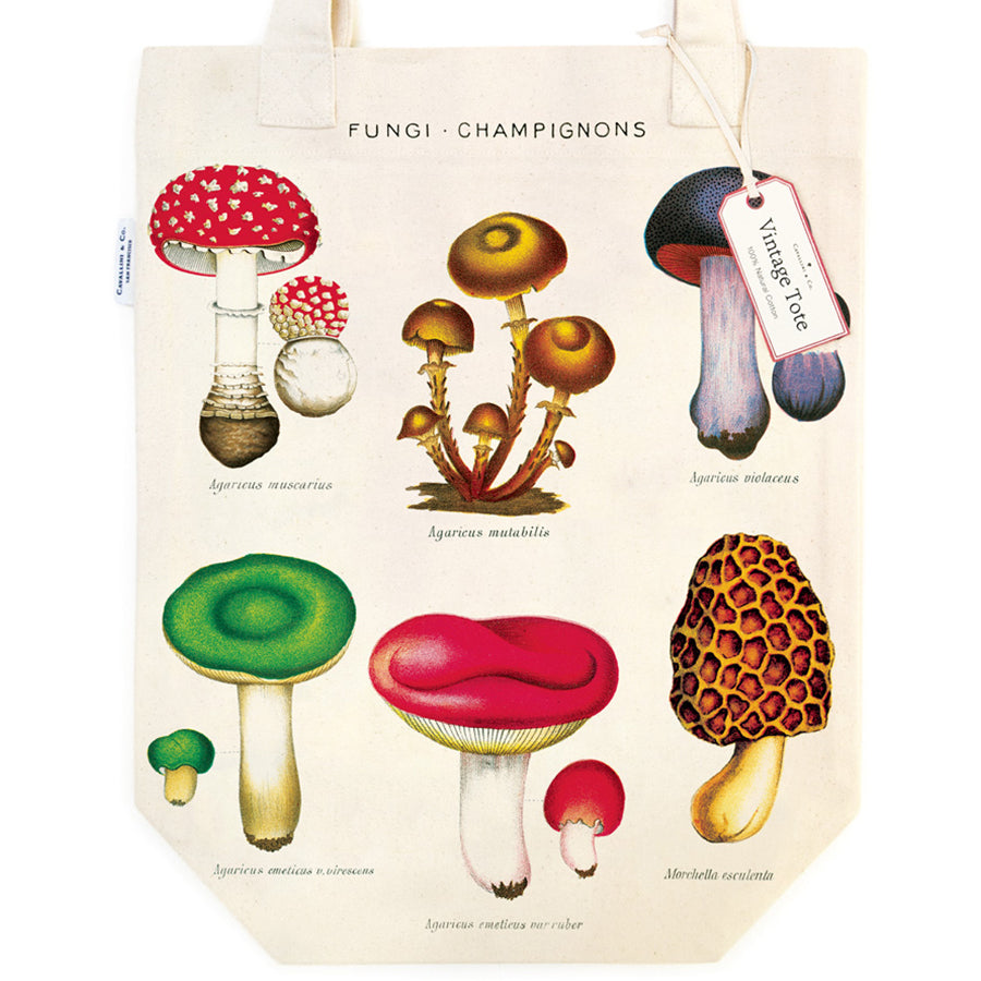 Vintage Mushroom Tote Bag