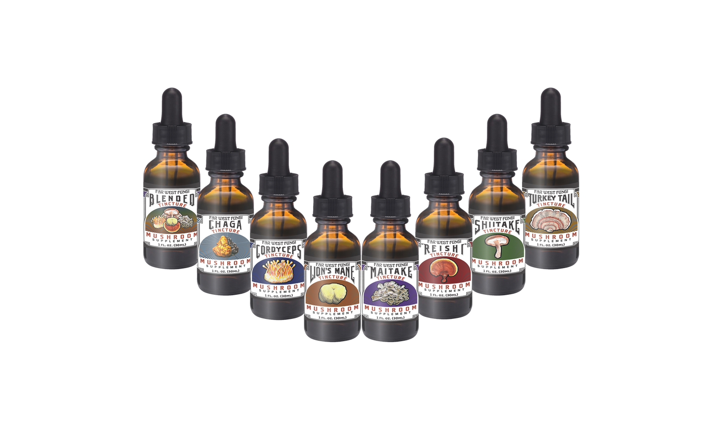 Fruiting Body Tincture Assortment  (8 pack)