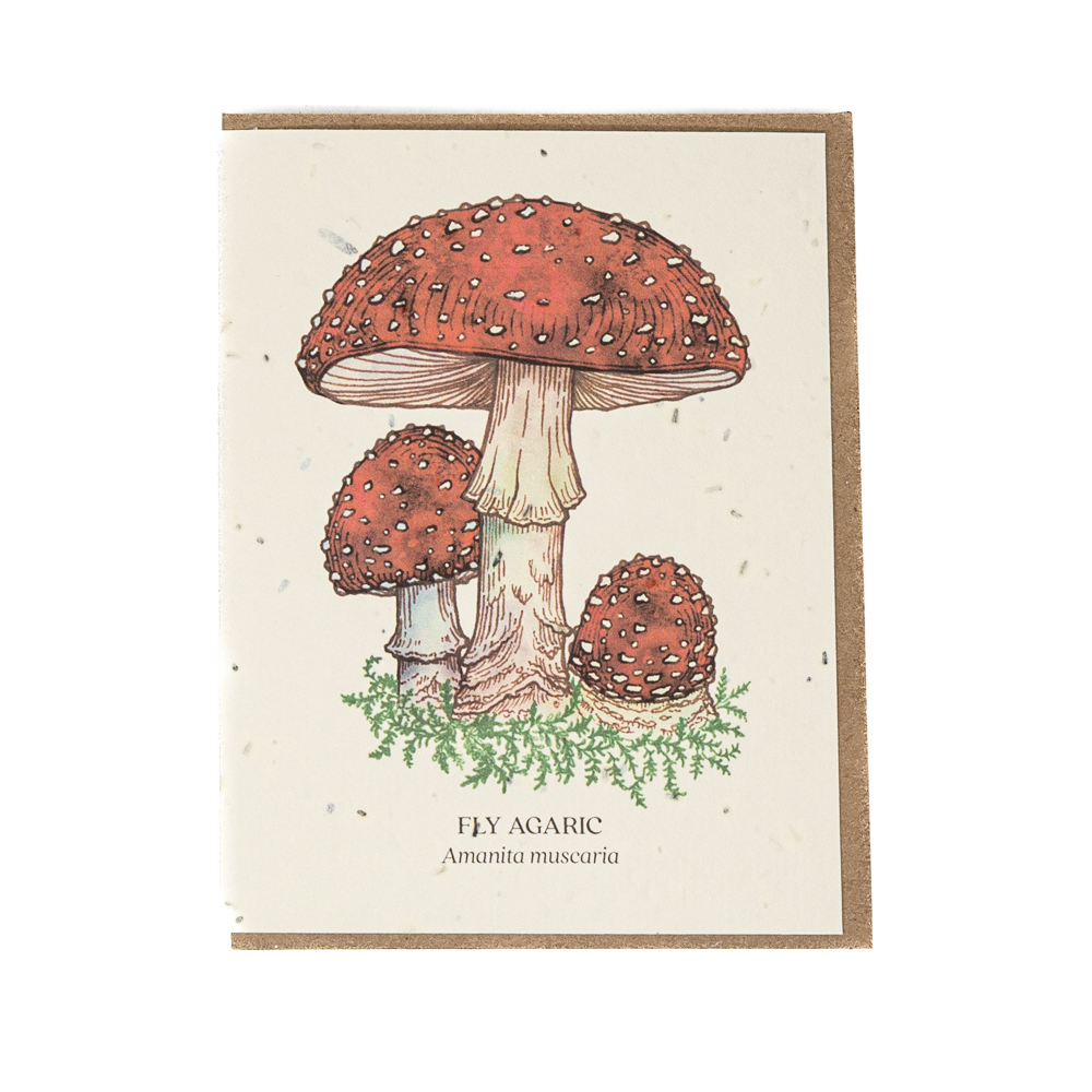 Amanita Muscaria Plantable Seed Card