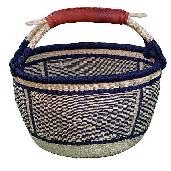 Large Round Navy/Natural Baskets