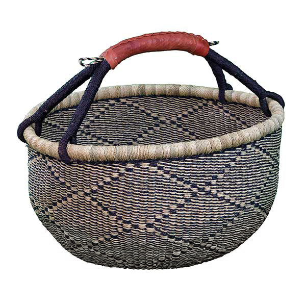 Large Round Navy/Natural Baskets