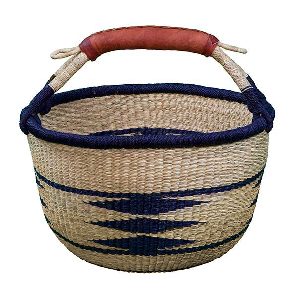 Large Round Navy/Natural Baskets