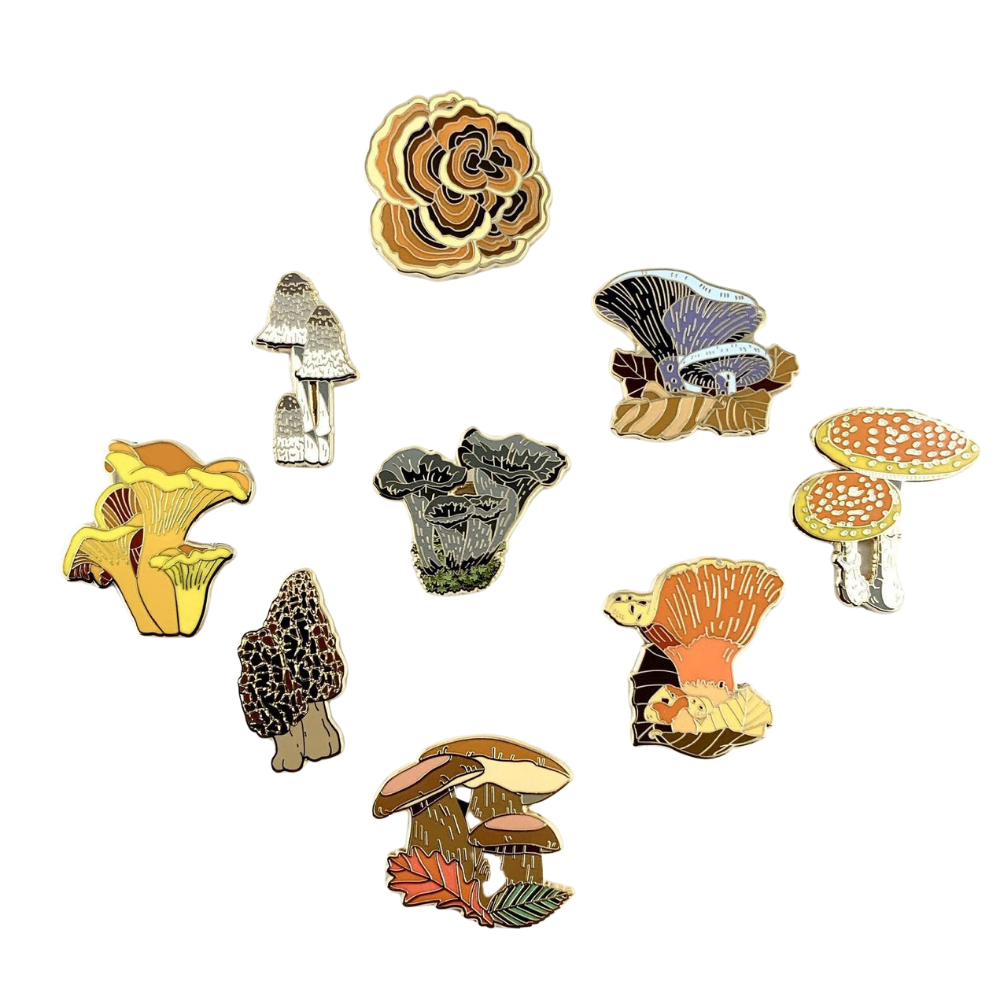 Mushroom Pins-Assorted Varitey